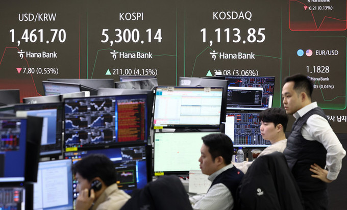 미국발 훈풍에 코스피 5300, 코스...