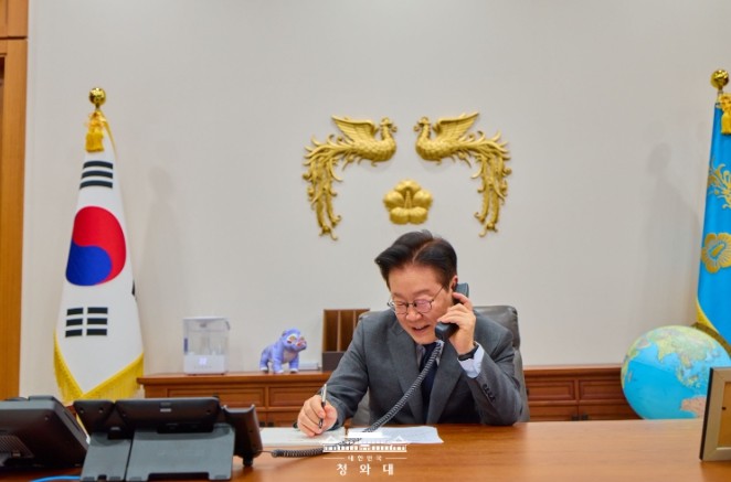 이재명 대통령, 한-카타르 정상 통화...