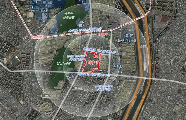 장안동 일대, 녹도 계획 품은 그린 ...