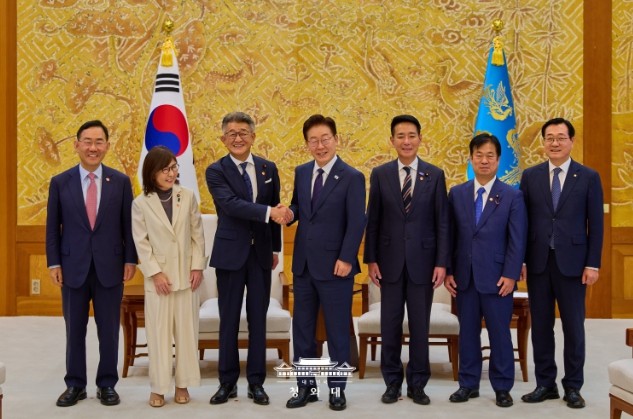 이재명 대통령, 다케다 료타 신임 일...