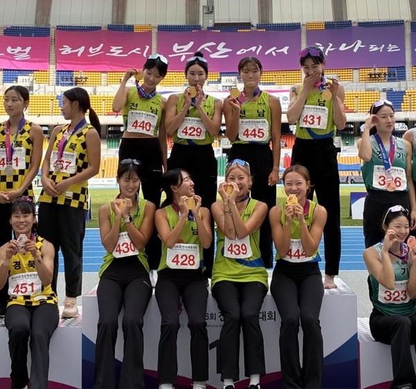 진도군 육상팀, 전국체육대회에서 ‘3...